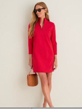 Tuckernuck Red Ponte Clifton Dress